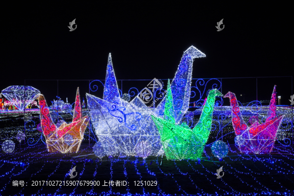 自貢花燈,千紙鶴2