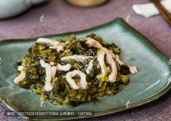 雪菜肉絲澆頭
