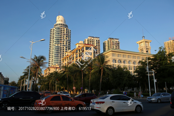 海南三亞,城市街景