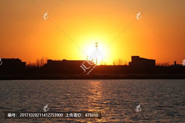 晚霞,冬天,日落