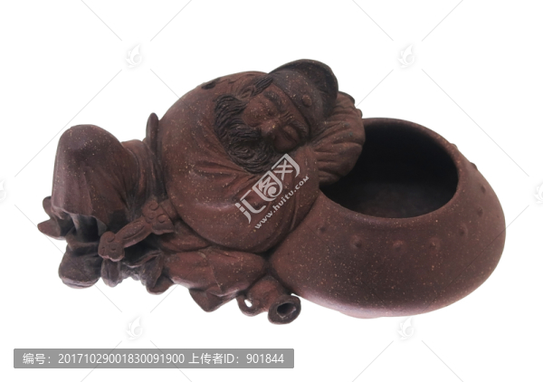 明,梅汝川款呂純陽醉酒水盂