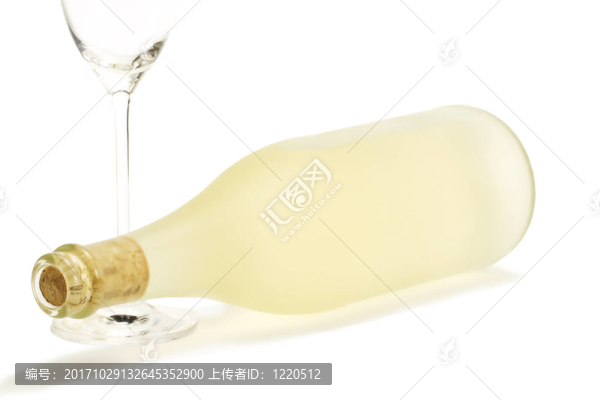 sektglas乏味的Prosecco瓶