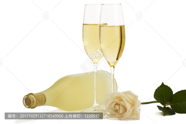 sektgser白玫瑰sektflasche