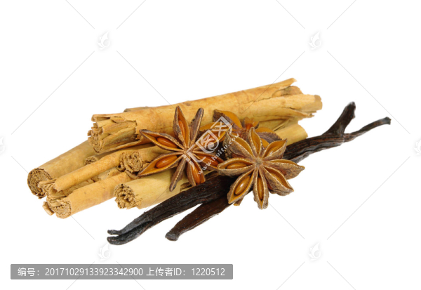 桂皮和八角桂皮和茴香15顆