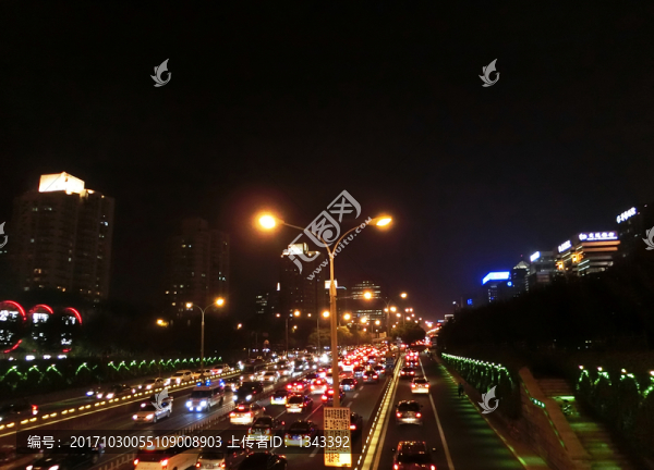 北京西二環(huán)金融街城市夜景
