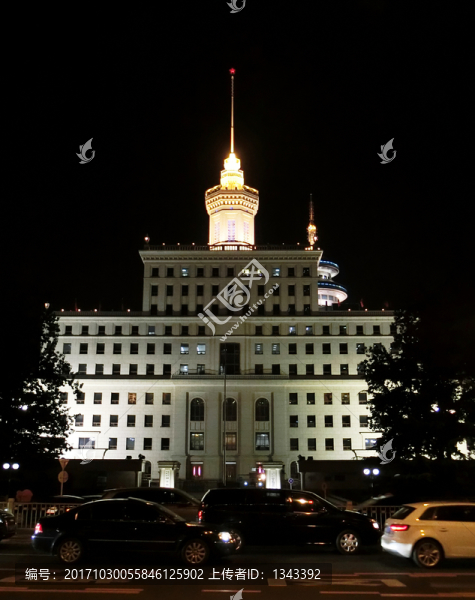 北京復(fù)興門建筑夜景