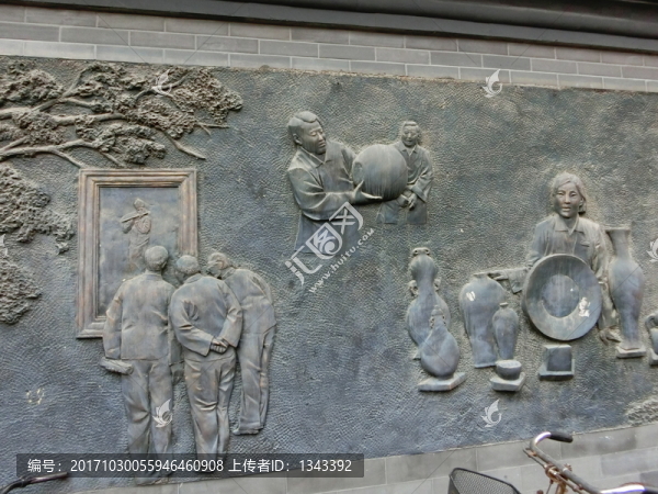老北京琉璃廠場(chǎng)景