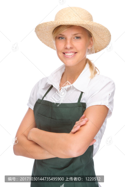 女人笑了