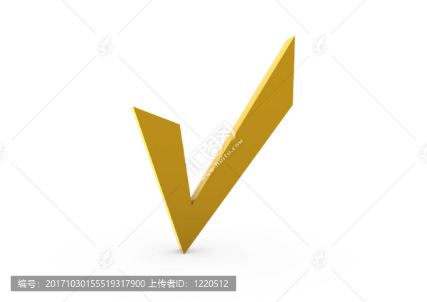 3D核取框金白色背景