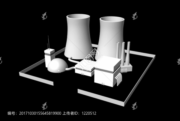 黑色01號3D核電站