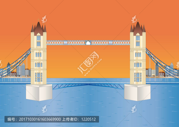 日落時(shí)分，塔橋