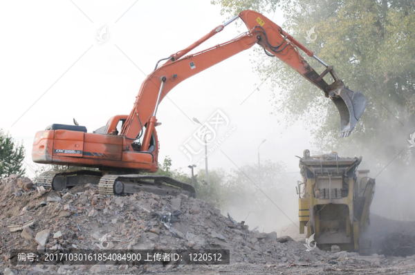 毀壞的建筑物、瓦礫。系列