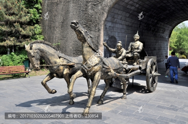 三國人物雕塑