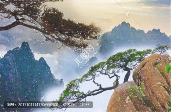 山水抽象畫(huà)