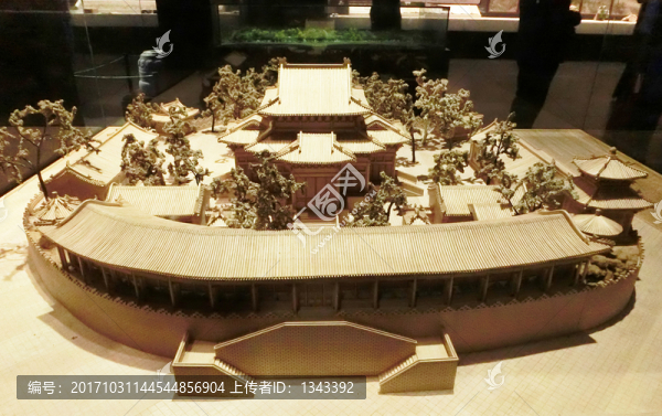 清代北京西苑團城模型,沙盤