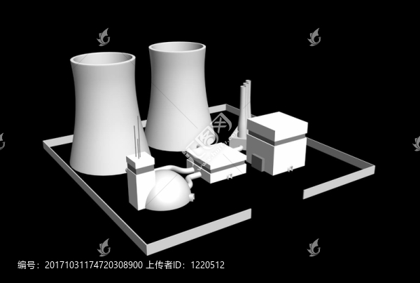 黑色02號3D核電站