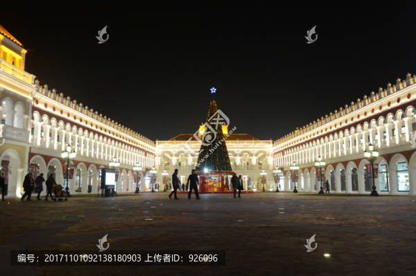商業(yè)街夜景燈光