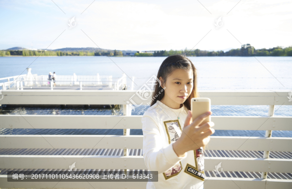 海邊的自拍