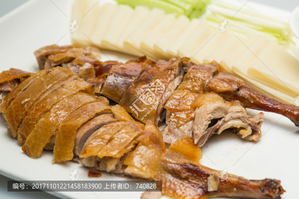 烤鴨卷餅圖
