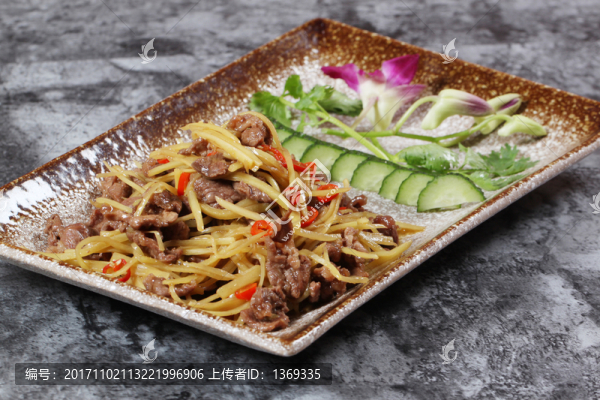 土豆絲炒肉