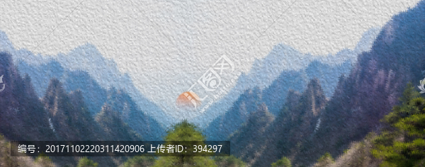 風(fēng)景裝飾畫,油畫樣式
