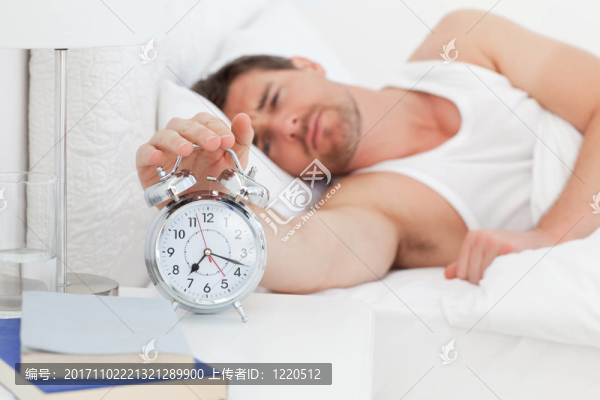在床上