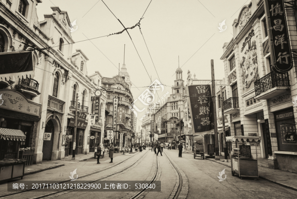 老上海民國街景