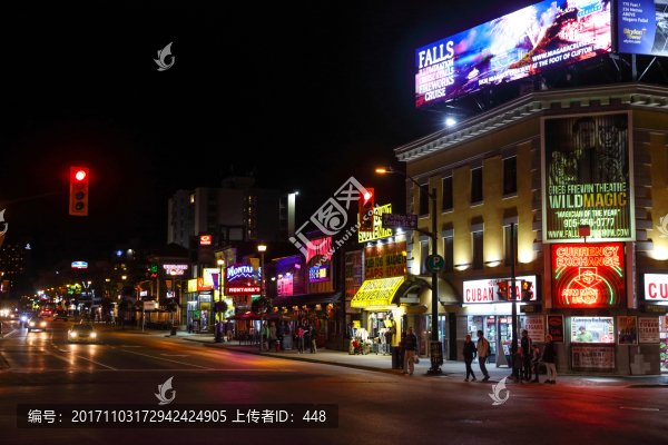 尼亞加拉瀑布城夜景,加拿大旅游