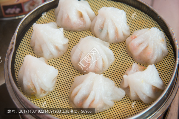 水晶鮮蝦餃,蝦肉餡水餃,鮮肉水