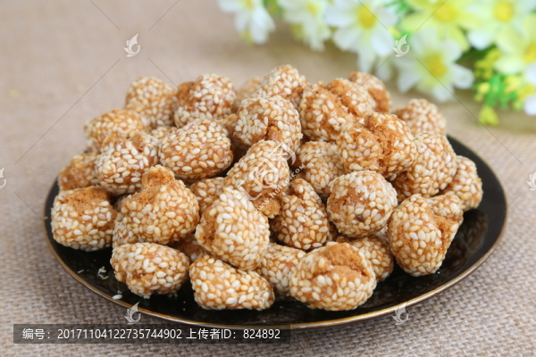 芝麻球小吃