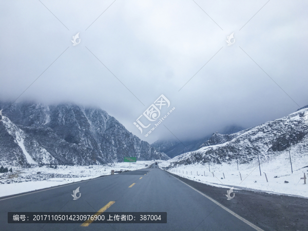 祁連山,雪山,山路