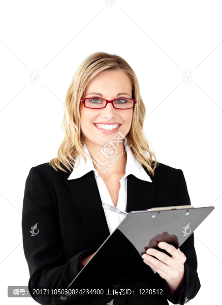 女人笑了