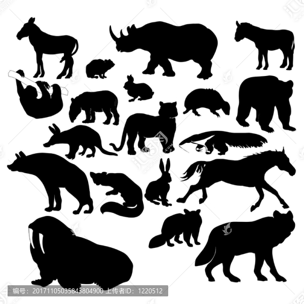 野生動物剪影