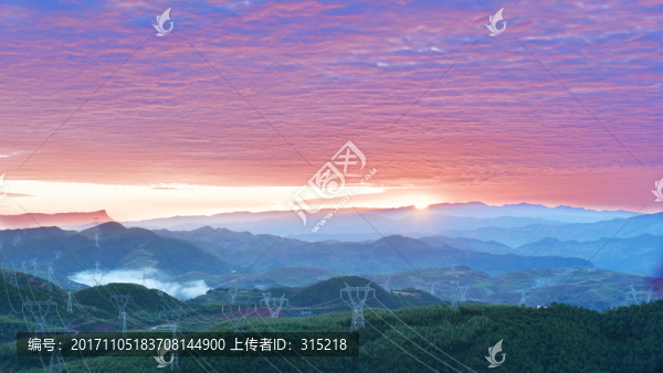 彩霞,日出