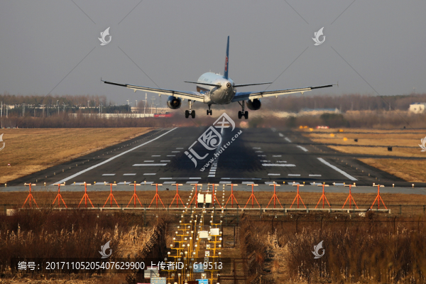 南方航空,飛機降落,機場跑道