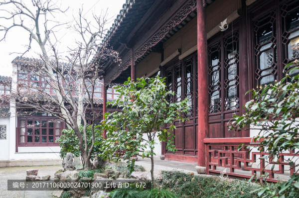 拙政園庭院建筑