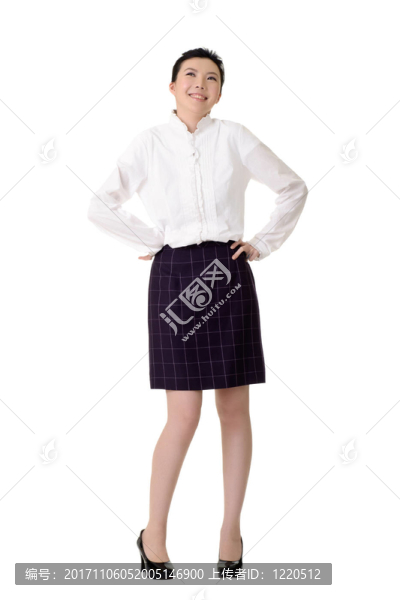 女人笑了