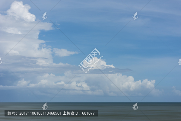大海藍天素材