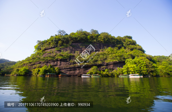 丹霞山,湖泊,青山綠水