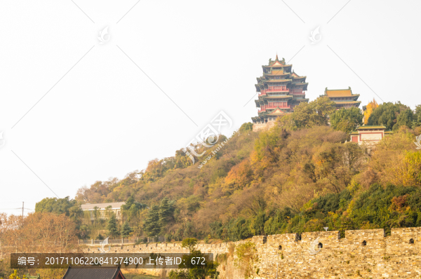 明城墻和閱江樓