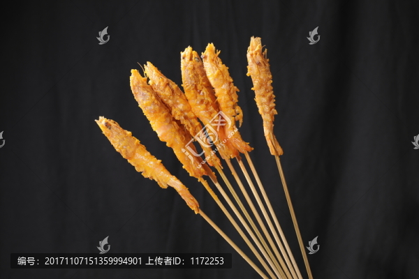 蛋黃竹簽蝦