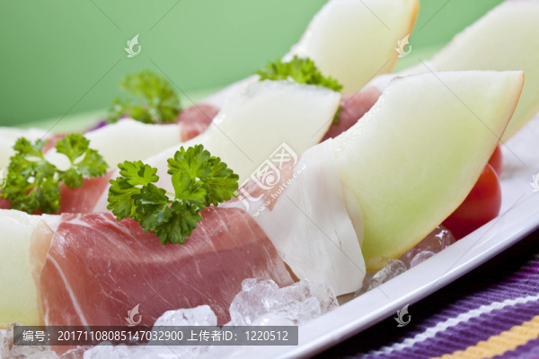 蜜瓜和帕爾瑪火腿