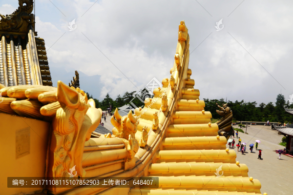 脊獸,屋脊,峨眉山金殿,峨嵋金