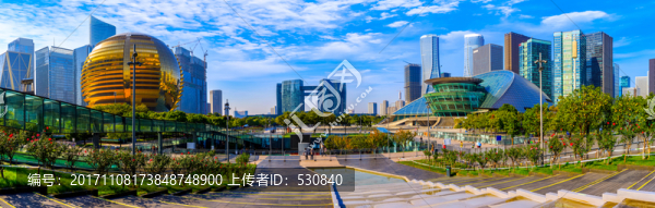 杭州CBD建筑景觀全景