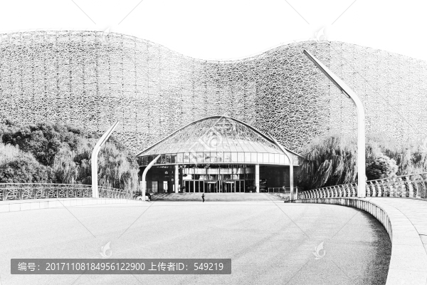 蘇州建筑線描,合成