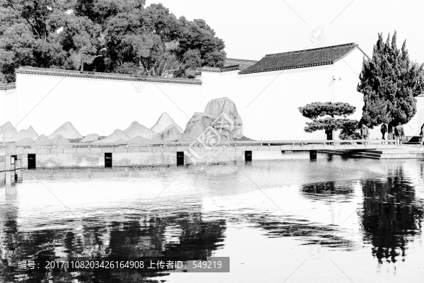 蘇州建筑線描,合成