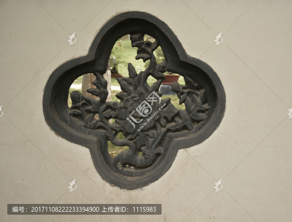 破敗的園林墻窗