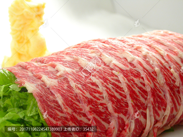 火鍋配菜,雪花牛肉