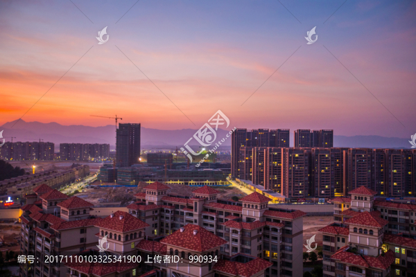 晚霞,夕陽(yáng)紅,晚景
