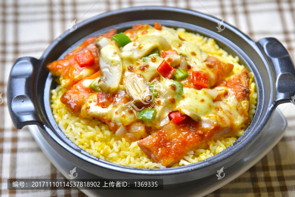 鮮茄菠蘿汁焗雞扒飯